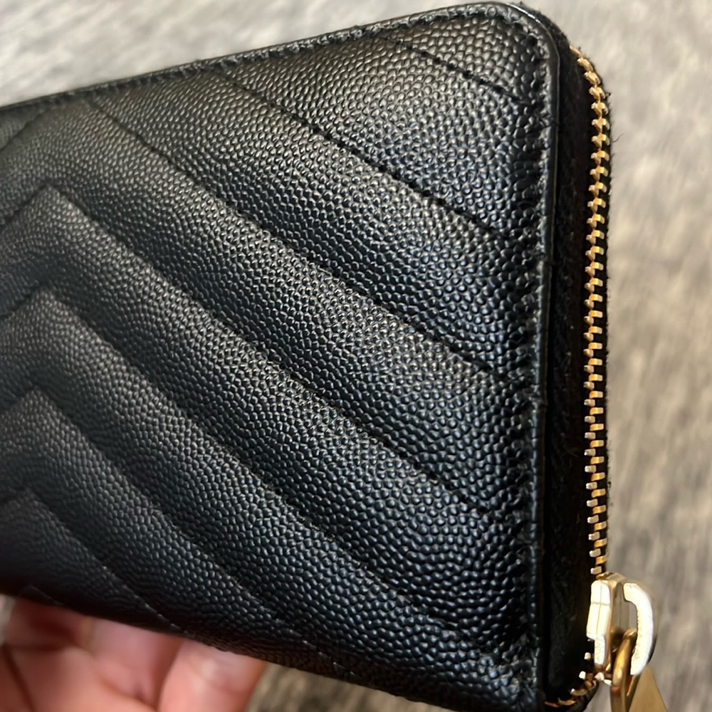 A 248 - % Authentic Ysl Zippy Long Wallet - image 6